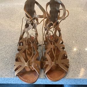 Jessica Simpson gladiator leather sandals size 7 1/2